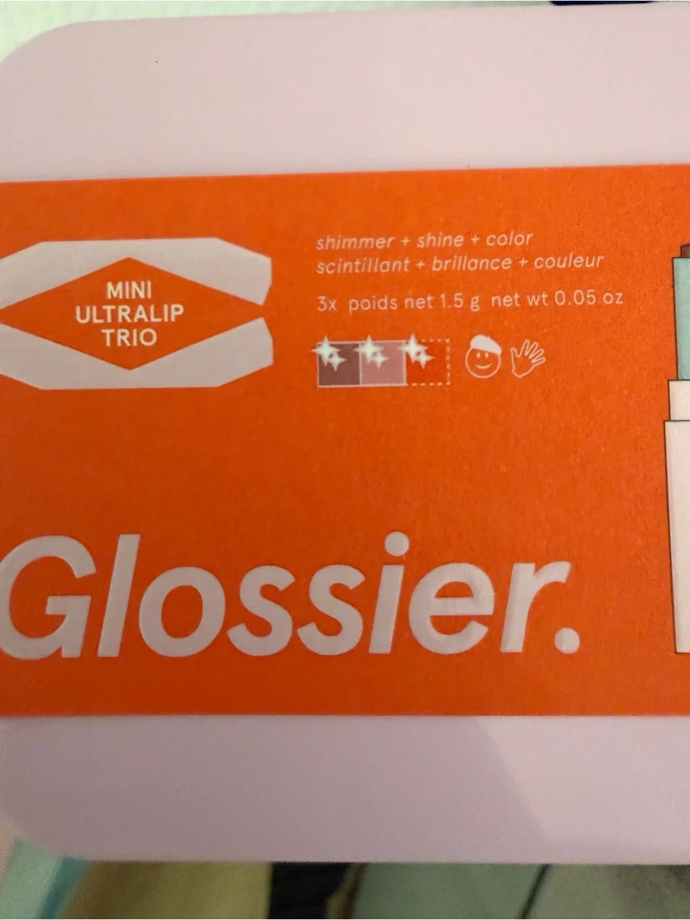 Glossier Mini Ultralip Trio Set Holiday Gift Set, 3-Piece NEW LIMITED EDITION